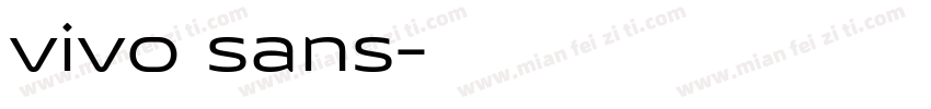 vivo sans字体转换
